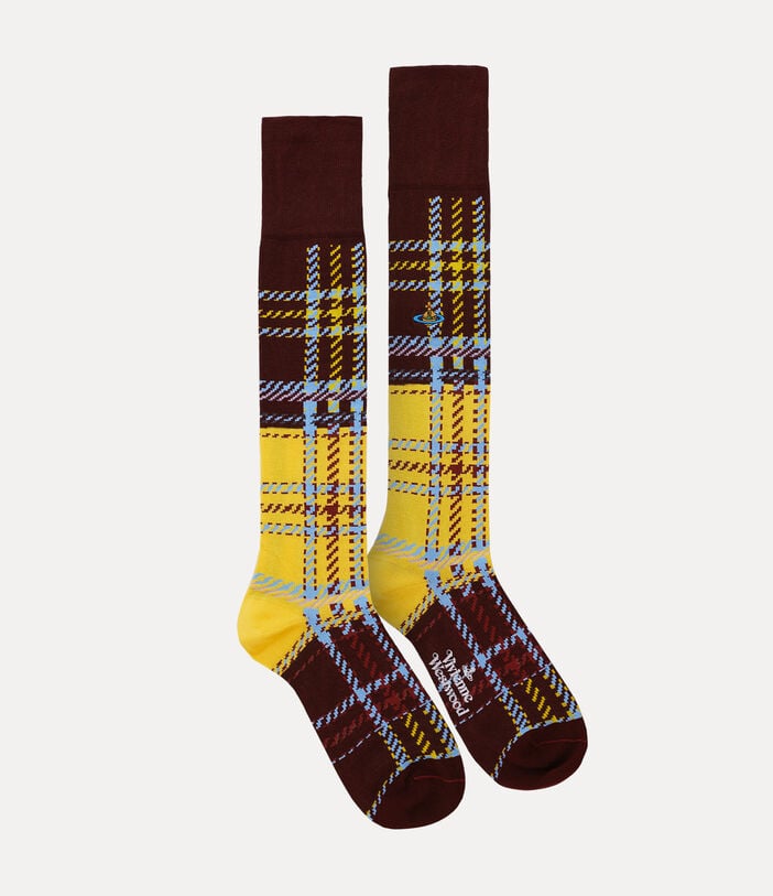 Vivienne Westwood MACANDY TARTAN KNEE HIGH SOCKS